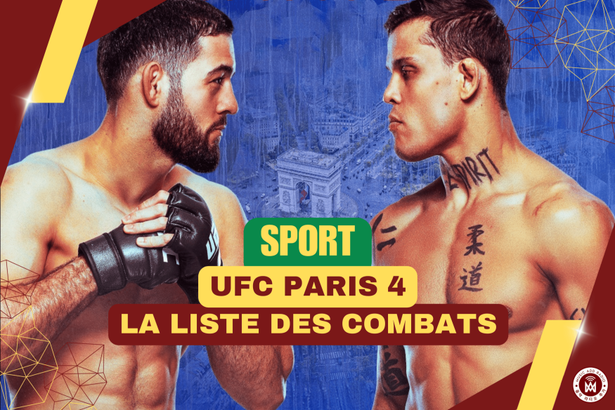 UFC PARIS 4 VOICI LA LISTE DES COMBATS CONFIRMÉS