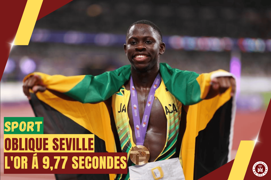 OBLIQUE SEVILLE L'OR Á 9,77 SECONDES